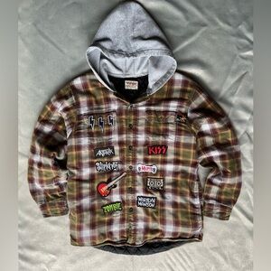 Y2K grunge jacket with patches